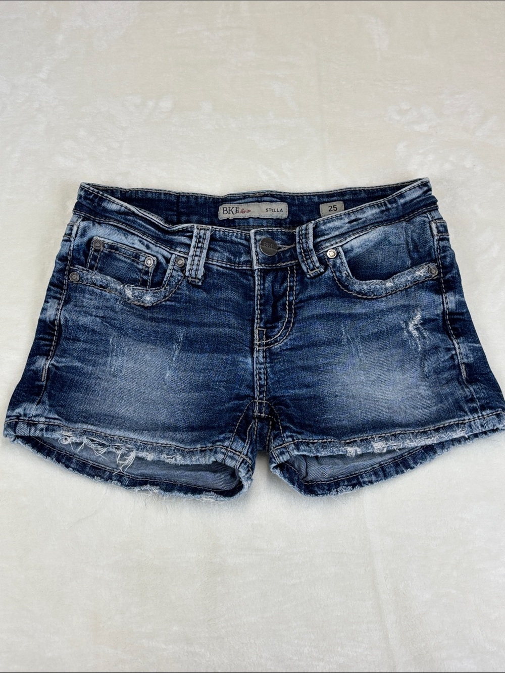 BKE Stella Low Rise Denim Shorts Size 25